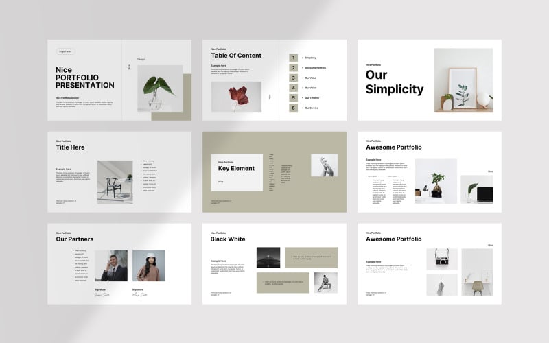 nice portfolio presentation template original