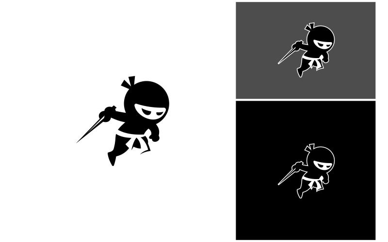 ninja action illustration logo original