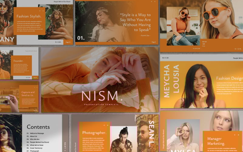 nism presentation powerpoint template original