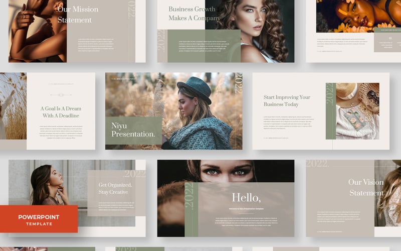 niyu minimalist multipurpose business powerpoint template original