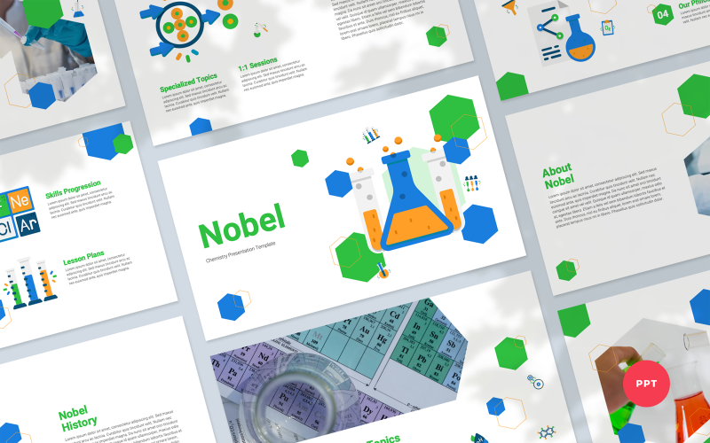 nobel chemistry presentation powerpoint template original