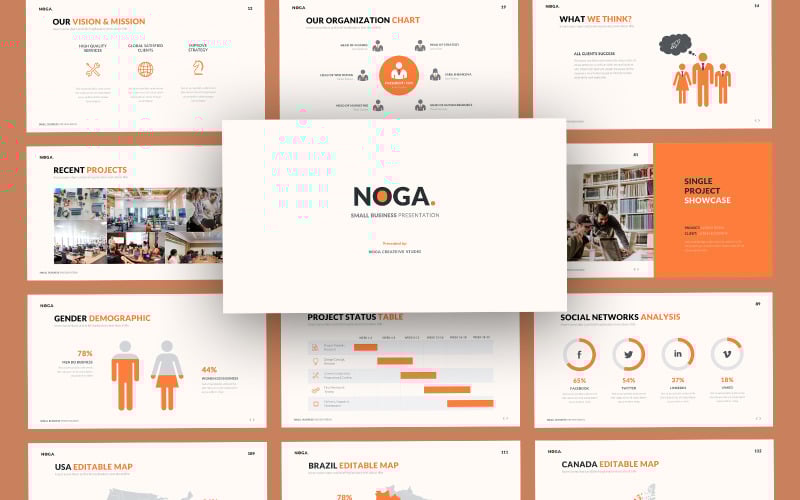 noga startup business powerpoint template original