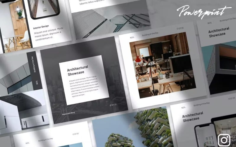 noil architecture instagram kit powerpoint original