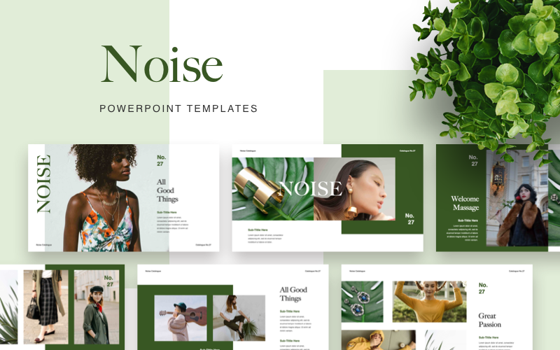 noise powerpoint template original