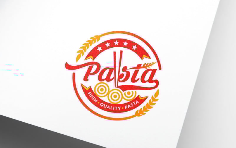noodles pasta bakery restaurant logo design original