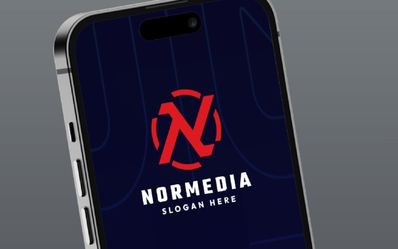 nor media letter n pro logo original