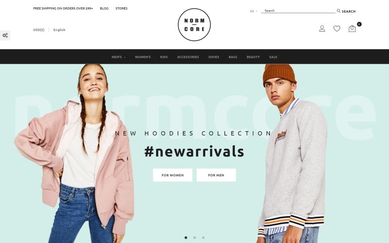 normcore apparel store prestashop theme original