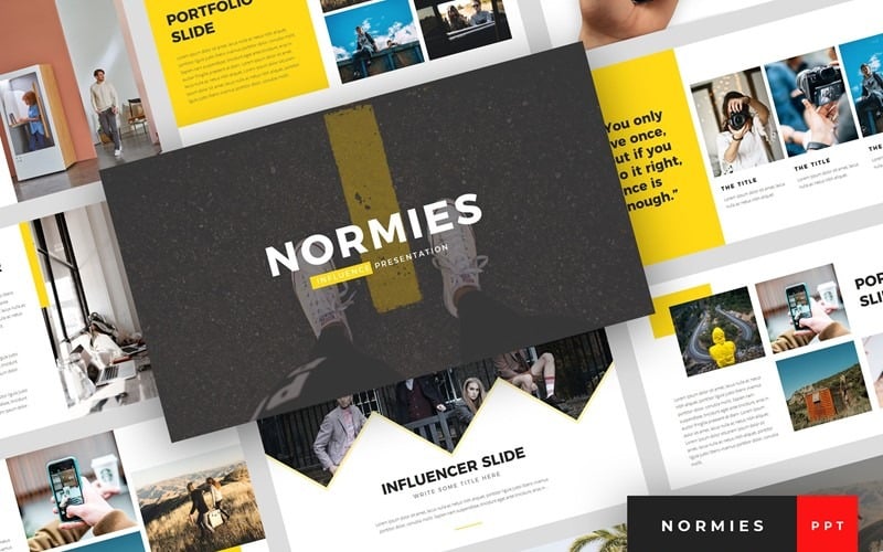 normies influencer powerpoint template original