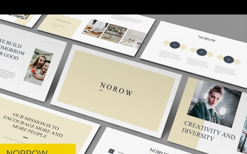 norrow powerpoint template original