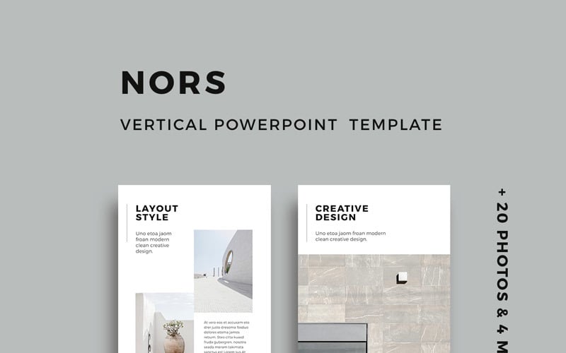 nors vertical powerpoint template original