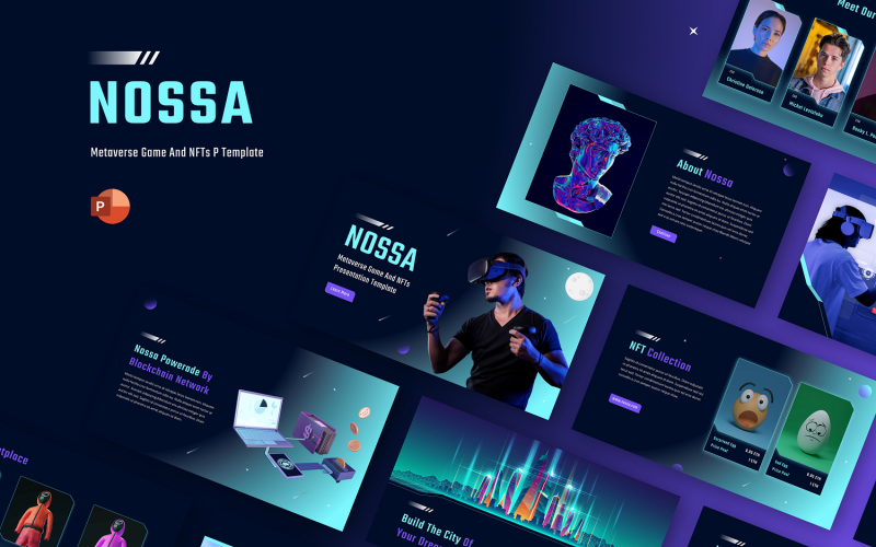 nossa metaverse game amp nfts powerpoint template original