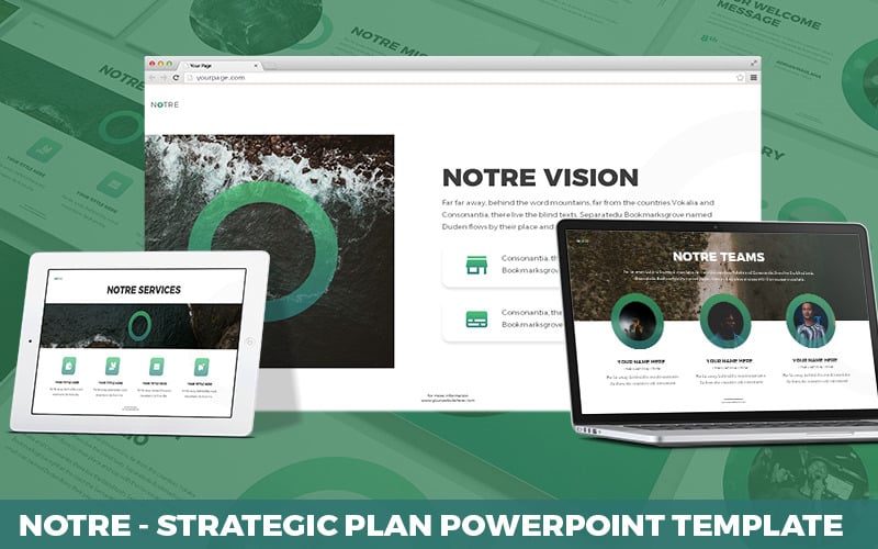notre strategic plan powerpoint template original