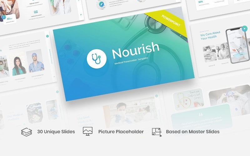 nourish medical powerpoint template original