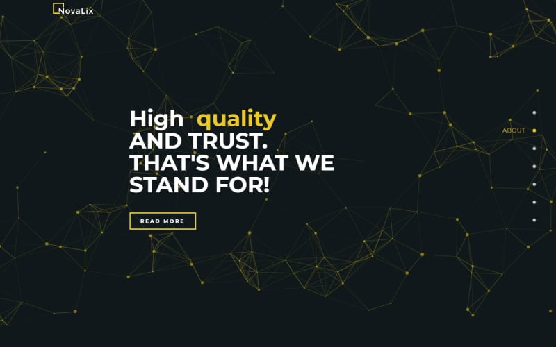 novalix creative elementor wordpress landing page template original