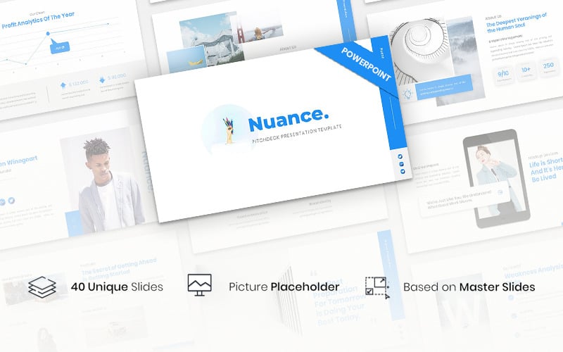 nuance pitchdeck powerpoint template original