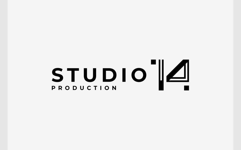 number simple modern logo original