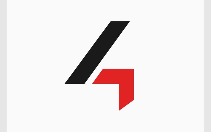 number four arrow up logo original