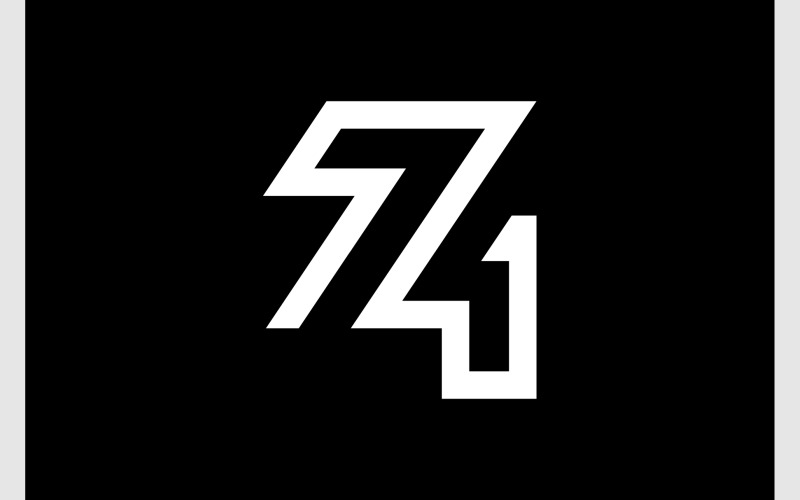 number minimalist logo original
