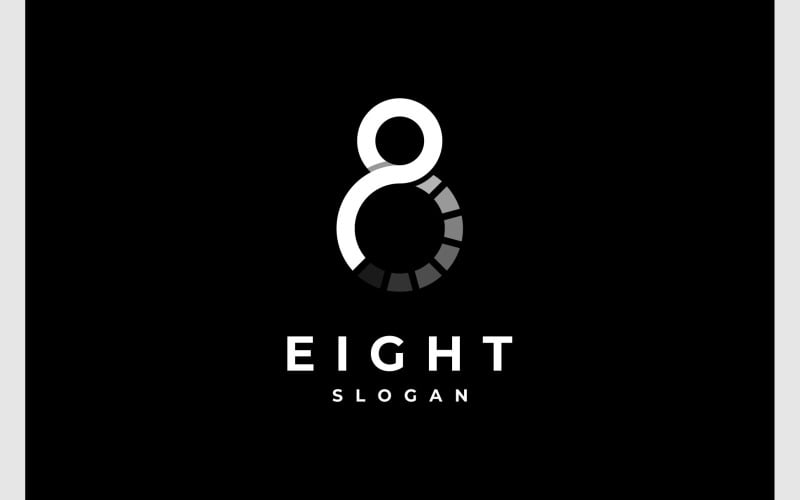 number eight infinity progress simple logo original