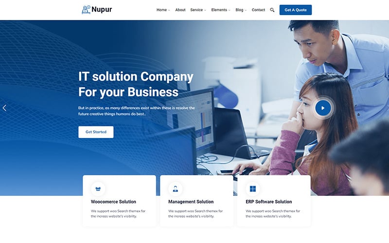 nupur it solution company wordpress theme original