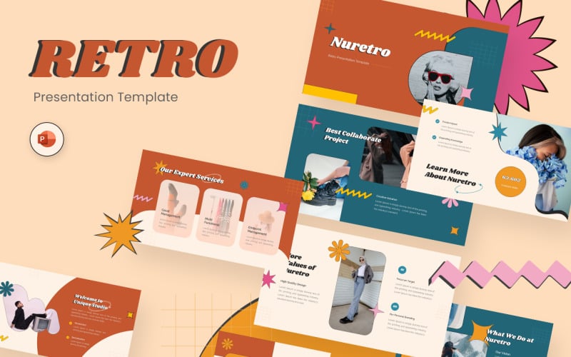 nuretro retro powerpoint presentation template original