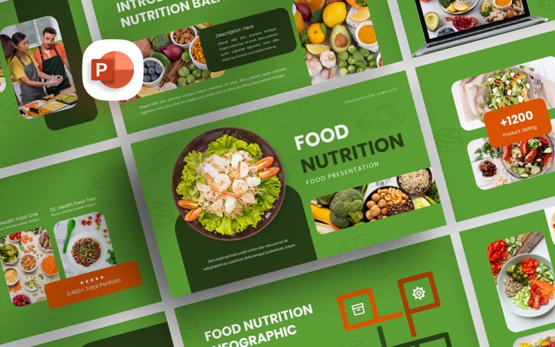 nutrition balance presentation template original