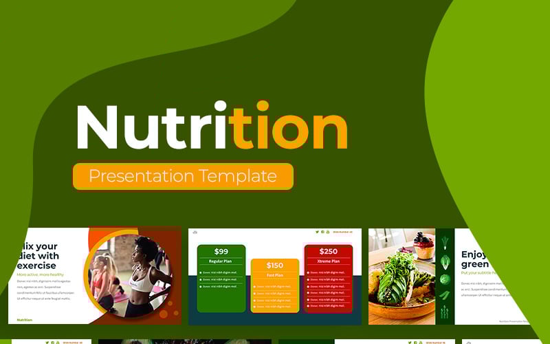 nutrition powerpoint template original