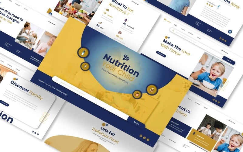 nutrition your child presentation powerpoint template original