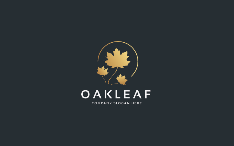 oak leaf pro logo template original