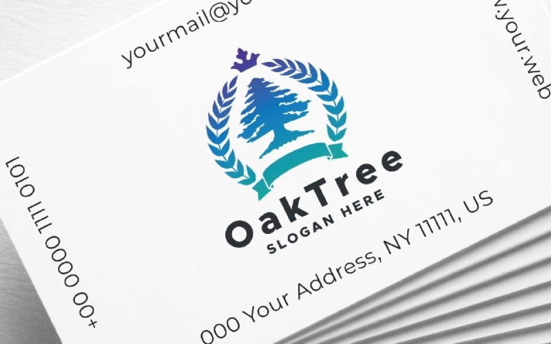 oak tree fields professional logo original