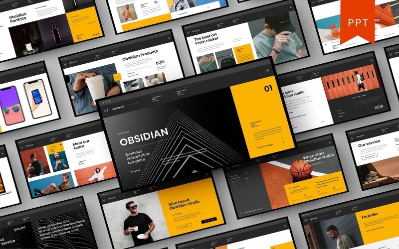 obsidian powerpoint template original