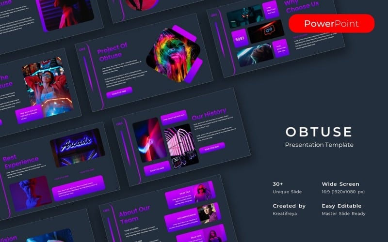 obtuse business powerpoint template original