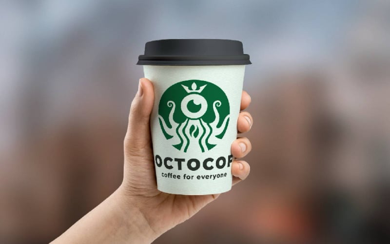 octocof coofee pro branding logo original