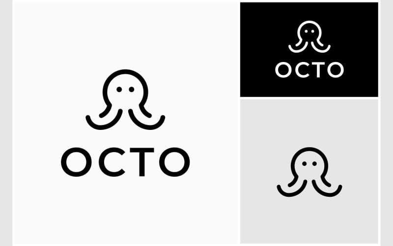 octopus kraken simple logo original