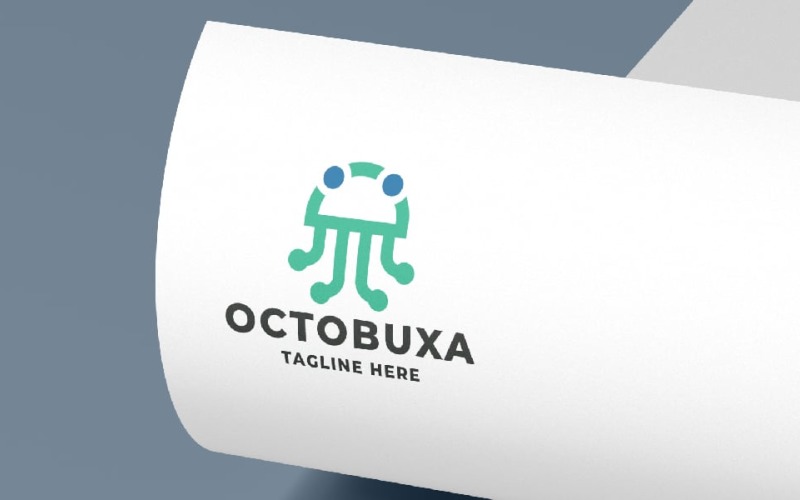 octopuxa pro logo template original