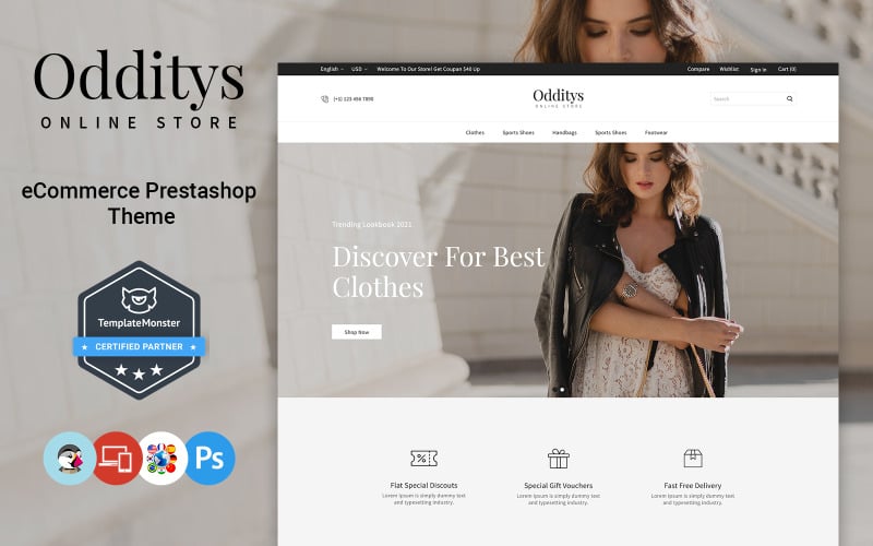 odditys fashion and accessories prestashop theme original