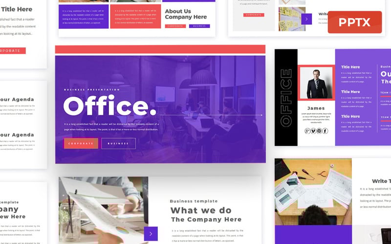 office business powerpoint presentation template original