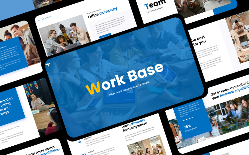 office business presentation powerpoint template original