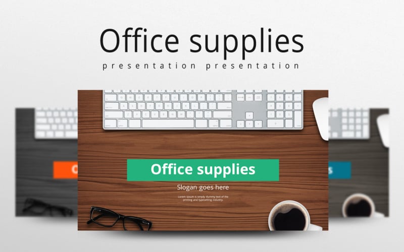 office supplies powerpoint template original