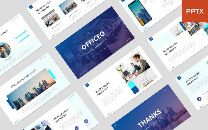 officeo company presentation powerpoint template original