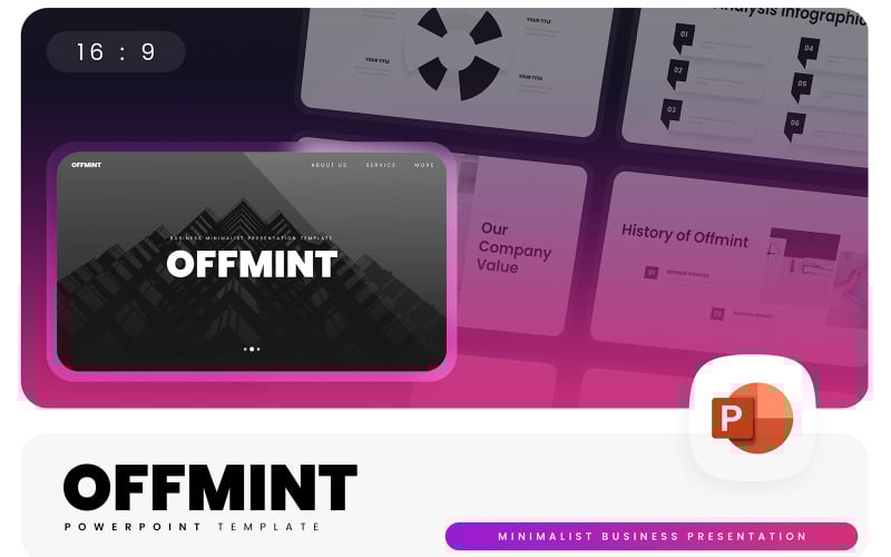 offmint minimalist business powerpoint template original