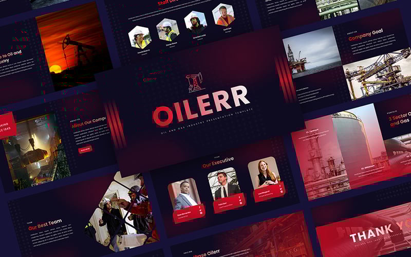 oilerr oil and gas industry presentation powerpoint template original