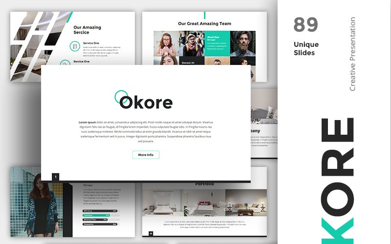 okore creative powerpoint template original