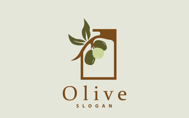 olive oil logo olive leaf plantv original