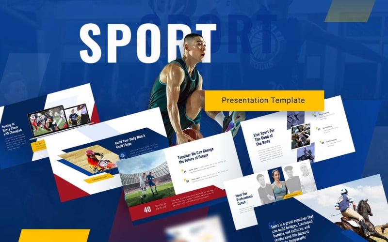 olympix sport presentation powerpoint template original