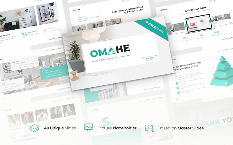 omahe interior design powerpoint template original
