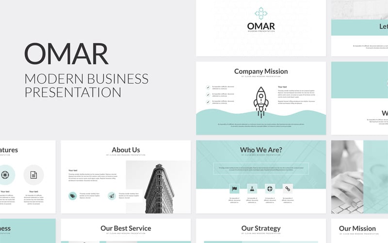 omar modern business powerpoint template original