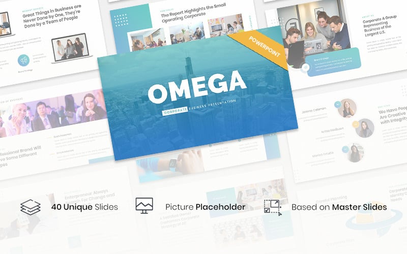 omega corporate business powerpoint template original