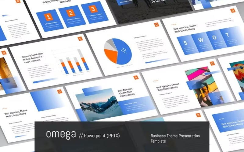 omega corporate theme powerpoint template original
