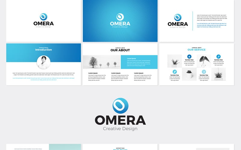omera modern presentation powerpoint template original